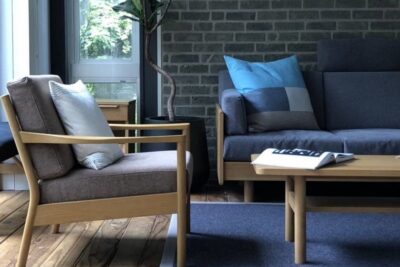 Feel warmth of white oak in Living.