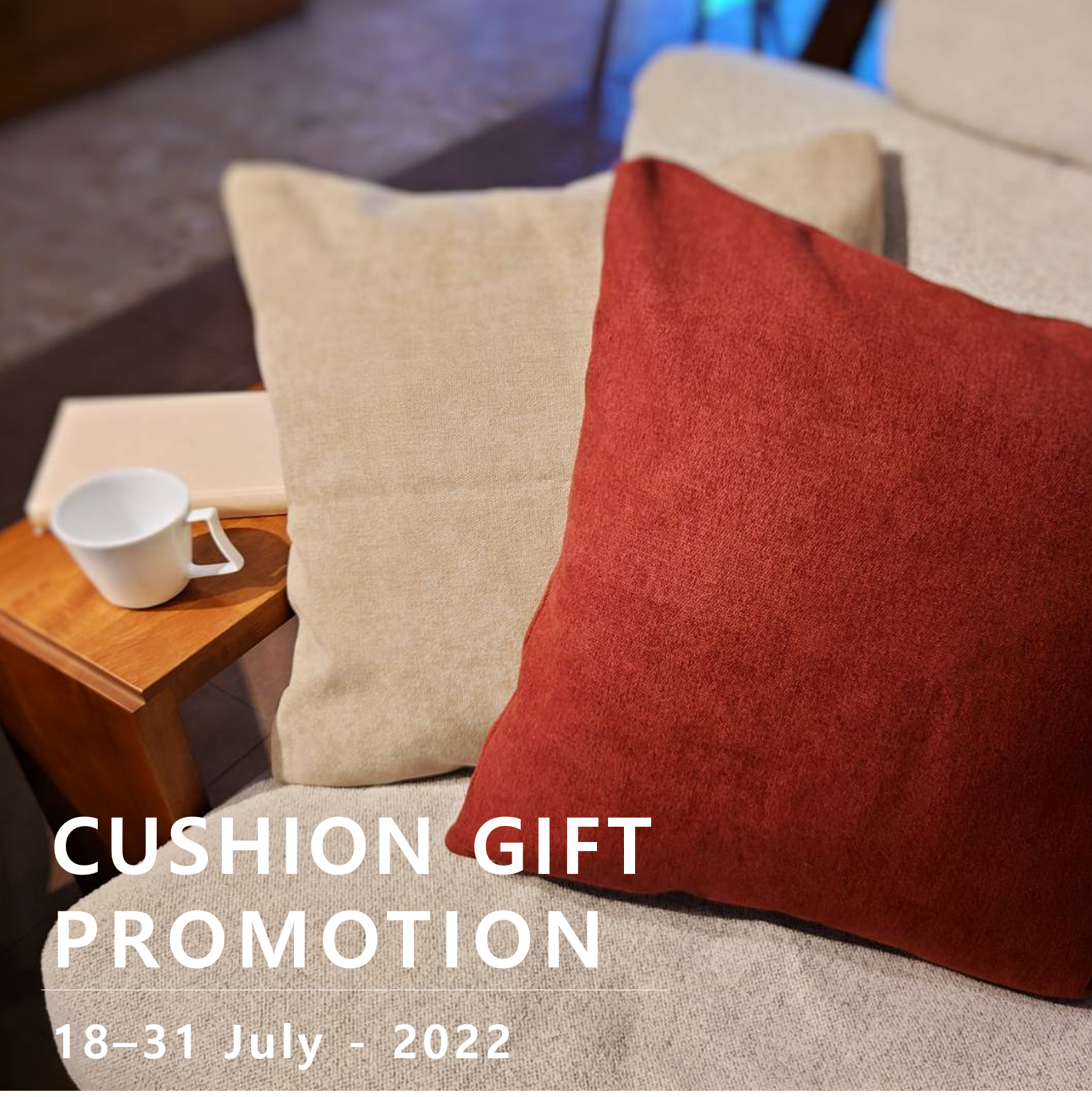 Cushion Gift Promotion!